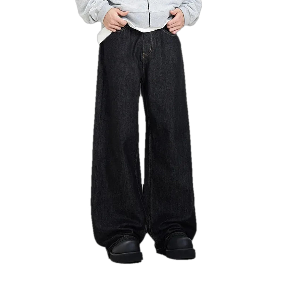 Dark Fashion Men's Jeans - Black