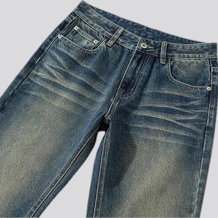 Flare-leg midweight street jeans for men