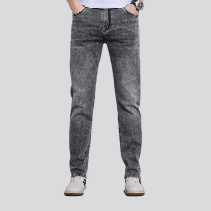 Abraded Stonewashed Slim Men's Jeans | Jeans4you.shop